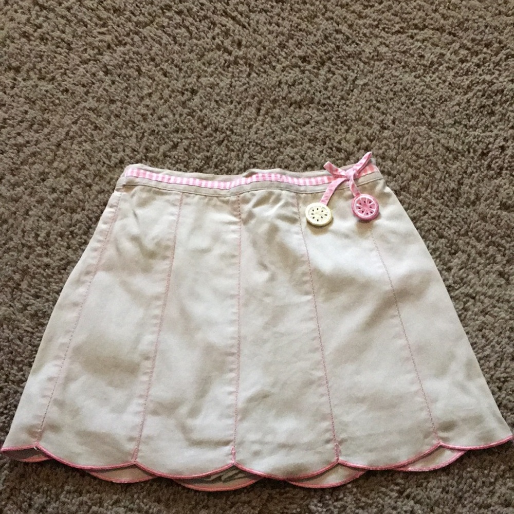 Vintage Gymboree Lemony Fresh beige skort Size 6